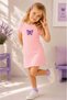 Butterfly Detailed Corded Girl's Dress - 4