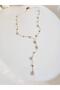 Steel Sea Shell Y Necklace 45 cm - 5