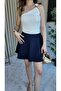 Women's Mini Skirt with Pockets - 2