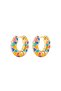Diva Charm Power of Colors Hoop Earrings