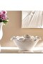 Rana Ceramic Handmade Petal Decor Bowl 36x36x16cm - White