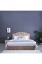 Anna Queen Bed Velvet Beige 160x200 Cm - 8