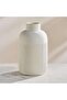 Roa Ceramic Ribbed Decor Vase 14.3x14.3x25cm - Beige - 2
