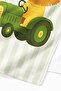 Striped Boys' Beach Towel with Lion Figure - Safari Themed Pastel Green Microfiber Towel - 5