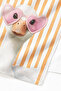 Cute Duck Striped Kids Beach Towel - Girls Tropical Orange Quick Dry Microfiber Towel - 5