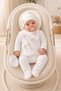 Cotton Embroidered Baby Girl Hospital Discharge Set – Cotton, Soft and Elegant Design, 0-3 Months, Boxed - 7