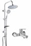 Mare Bathroom Faucet and Tema 53230 Rain Tondo Tepe Shower Set Chrome Bathroom Set