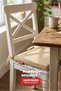 6-Piece Chair Cushion 40X40 Zippered Lace-Up Water Repellent Washable Balcony Garden Set Beige - 4