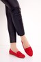 Red Women's Ballerina Flats D290092602