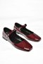 S726252508 Claret Red Patent Leather Women's Ballerinas - 8