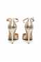 Gold Gold 10.5 cm Belt Pointed Toe Stiletto Thin Heel Women's Shoes - 6