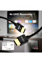 Ultra-Slim HDMI 2.0 Male to Male Cable (4K UHD, 60Hz, 3D, ARC, 24K Gold-Plated, 1m) - Black - 7