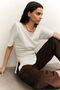Asymmetrical Ruffle Detailed Tshirt - 4