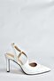 White Pointed Toe Women's Heeled Shoes K404910809 - 5