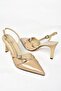 S654071908 Nude Patent Leather Short Heeled Women's Shoes - 6