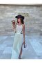 Athena Long Beach Dress with Holes