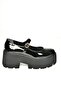 U 272906708   Black Patent Leather Wedge Women's Shoes - 6