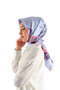 Lilac Cagla Pattern Twill Silk Scarf - 2