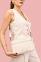 Women's Genuine Leather Baguette Bag with Hand and Shoulder Strap, Luxurious Design - 2