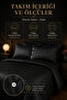 Premium 100% Cotton Satin Oxford Buttoned Double Striped Satin Duvet Cover Set - 3