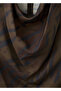 Animal Print Draped Collar Blouse - 5