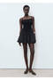 Contrast Woven Dress - 2