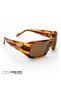 Women's Brown Patterned Bone Polarized Sunglasses Cs045 C16 - 2