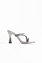 Capella Premium Platinum Stone Heeled Slippers - 3