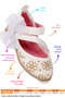 Audrey Skin Laser Baby Girl Ballerina Shoes - 2