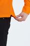 Men's Polo Neck Comfort Long Sleeve Basic Orange T-Shirt - 3