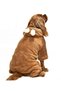 Small and Medium Breed Dog Pajamas Fleece Jumpsuit - Yumbo Brown - Dogwear - 3