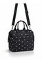 Thermal Insulated Waterproof Thermal Bag Food Carry Lunch Bag Black Star Pattern