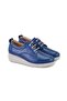 Women's Navy Blue Desacomfort Leather Casual Shoes