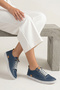 , Women's Genuine Leather Comfort Shoes 16155Z28981 Blue - 2