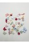 120Pcs Pearlescent Colorful Pearl Set Mixed Figure Mixed Color Plastic Beads Charm Jewelry Armcuff Accessory Bracelet Keychain Bead - 3