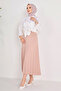 Pleated Skirt Beige - 23035 - 4