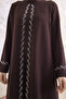 فستان سهرة لارا مقاس كبير - بني - 5