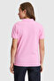 Women's Violet Polo Collar Basic T-Shirt 50321818-Vr037 - 5