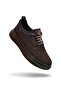 As Çetin 3647 Brown Genuine Leather Comfortable Lightweight Men's Casual Shoes - 2