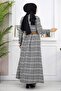 Button Detailed Dress Black 19166 - 5