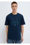 M0610635-70490 Seal Logo Printed T-Shirt Men's T-Shirt Dark Blue - 3