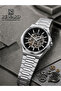 Full Automatic Steel Cord Skeleton Dial 5 Atm Water Resistant Men Wristwatch Ea.145863