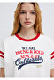 Printed Ecru T-Shirt Regular Fit / Normal Cut 1613861-70057 - 7