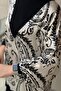 Shawl Patterned Knitwear Combination Tunic - 5