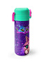 Kids Purple Pink Cat Patterned Steel Thermos with Straw and Direct Drinking 500 ml 31939 - 6