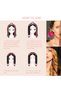 Heatless Hair Curler Heatless Curls Overnight No Heat Curlers with Claw Clip Rod Roller Curls Lazy Natural Soft Wave DIY Hair Rollers Styling Tool for Sleep in Overnight for Long and Medium - 5