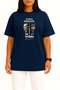 Oversized the Turkishfather, Saying I Am the Happiest Turk, Chest Printed Unisex T-Shirt - 2