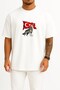 Oversize Turkish Breath Chest and Back Printed Unisex T-Shirt
