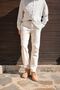 Hush Beige 100% Cotton Men's Trousers - 3