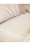 Chain Patch Easy-Iron Double Duvet Cover Set with Sheets 200X220 cm Orange - 4
